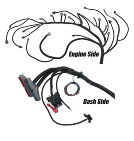 329058 2005-2014 Gen IV 24x LS2/LS3 (Converts to Drive By Cable) Complete Engine and 4L60E Transmission Harness