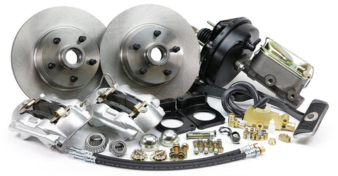 67-69 Ford Mustang & Mercury Cougar MP Brakes DB15216PA - Legend Series Front Disc Brake Conversion Kit with Power Option (Automatic Transmission)