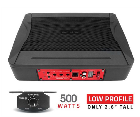 DB Drive Euphoria Powered Subwoofer (6"x 8" - 500W Max - Low Profile)