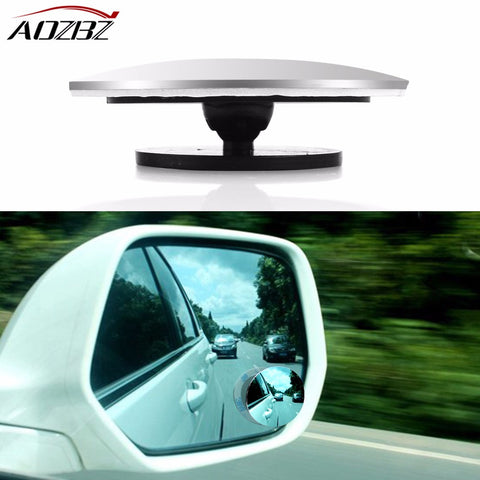 Clear Car Rear View Mirror 360 Degree Rotating Wide Angle Blind Spot Mirror Round Convex Parking Mirror Auto Exterior Accessory